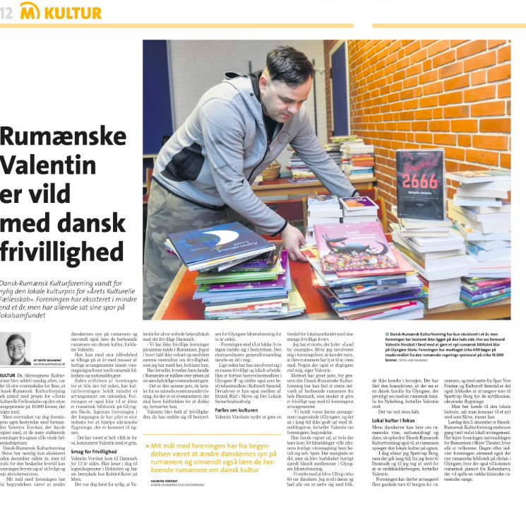 Valentin din România este îndrăgostit de spiritul de voluntariat din Danemarca