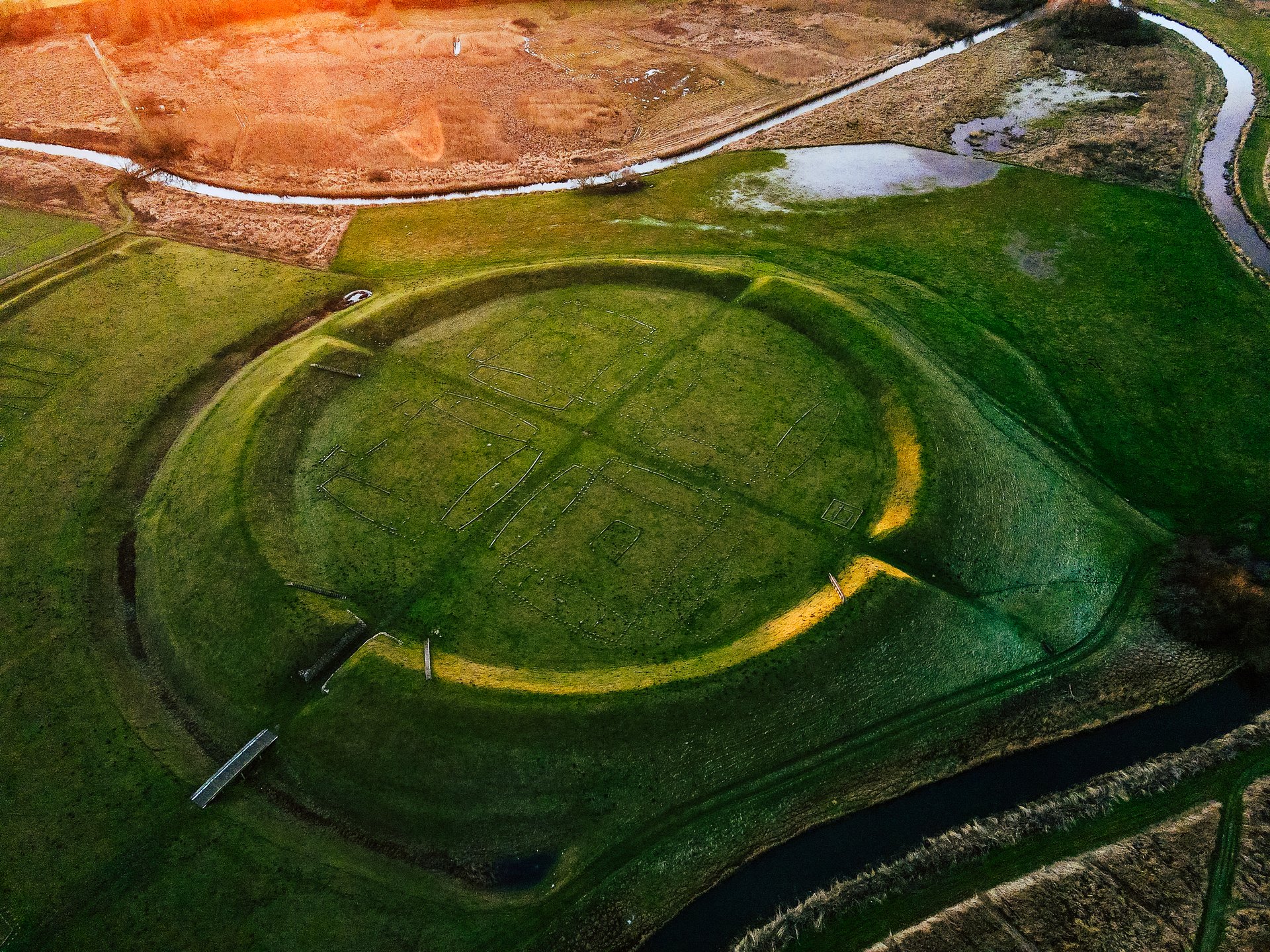 Bird's view of Trelleborg fortress