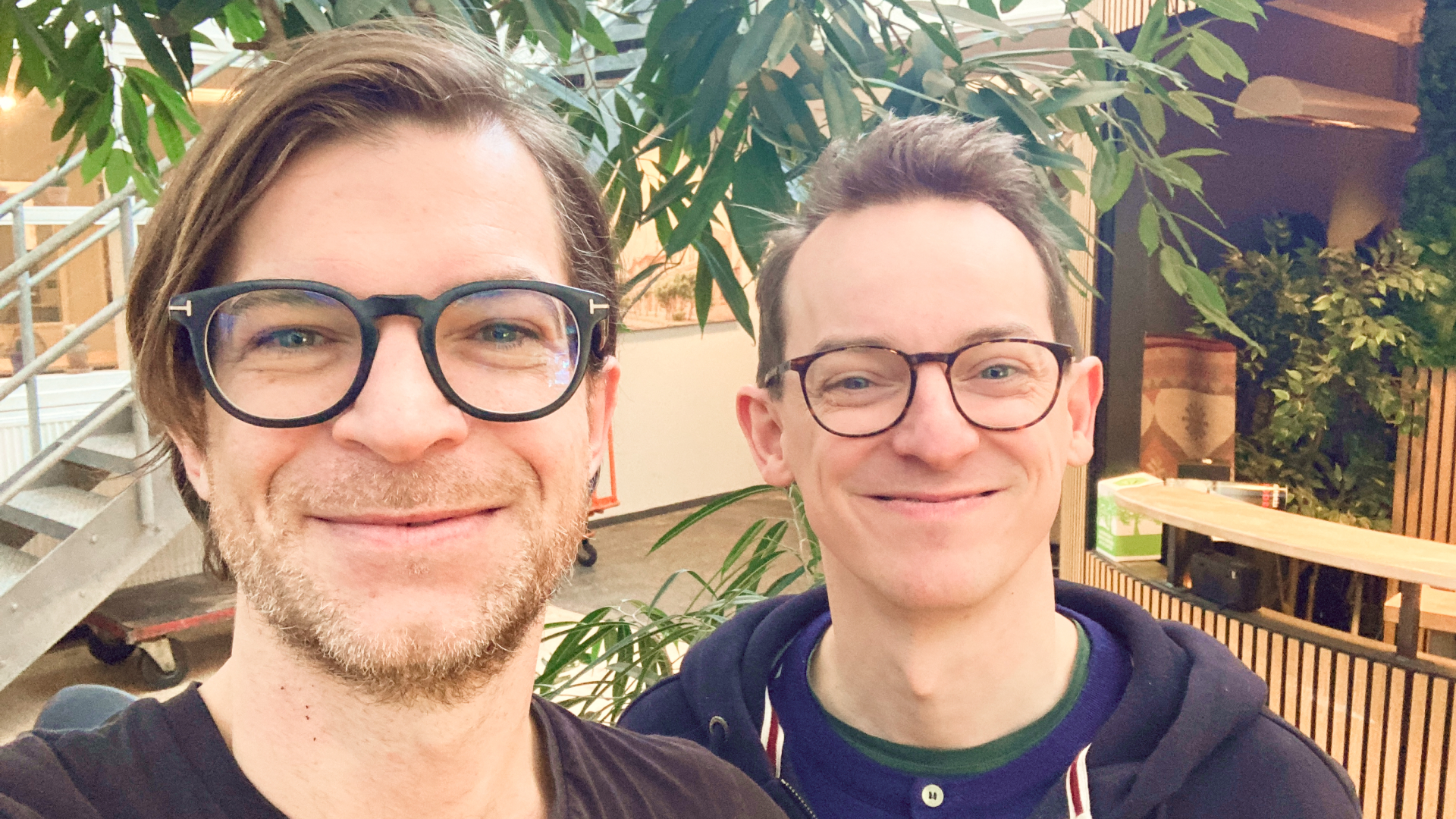 2 men in a selfie picture