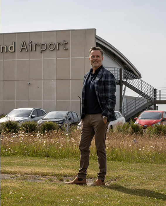 Martin at airport hotel