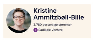 Vote count Profile picture, name and party name of a female candidate standing for election