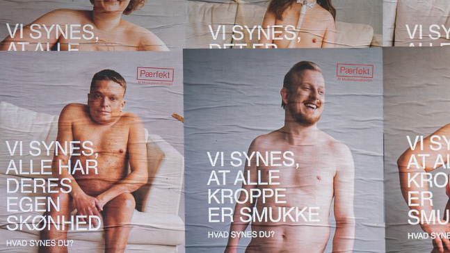 Pærfekt campaign posters on body positivity Pærfekt campaign posters on body positivity
